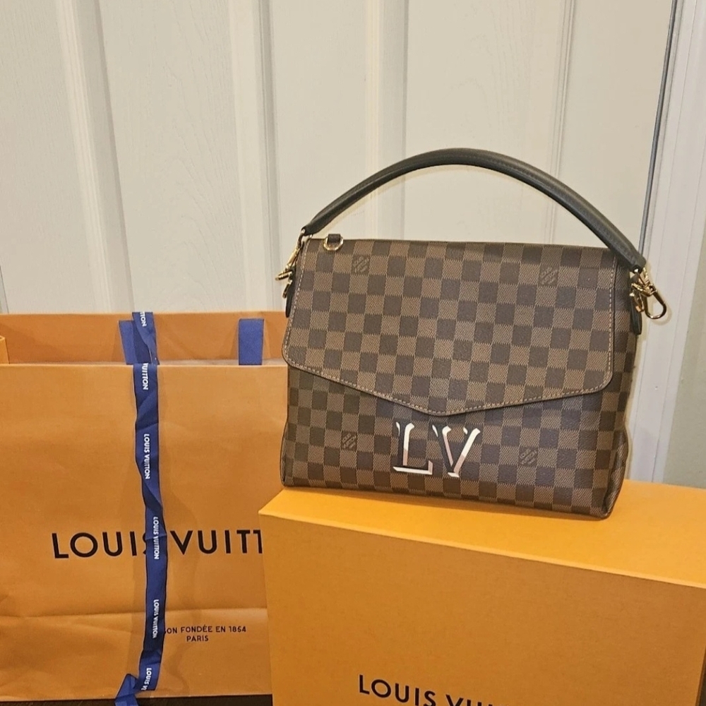 Louis Vuitton Brown Checkered Shoulder Bag